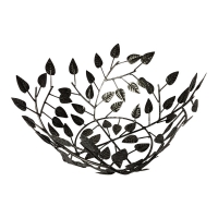 Sarana Bowl Metal Leaves