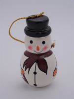 Sarana Christmas Hanger Snowman Black